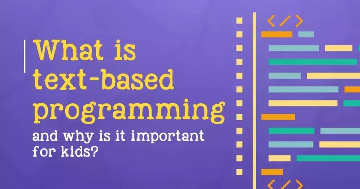What is text-based programming and why is it… | Erase All Kittens